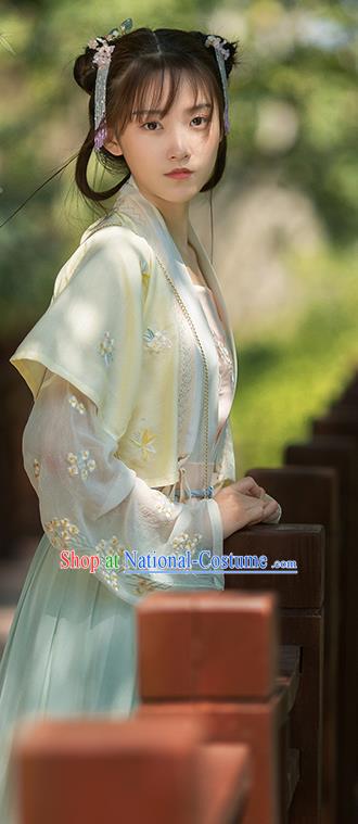 Traditional Chinese Song Dynasty Maidservants Hanfu Dress Ancient Young Lady Replica Costumes for Women