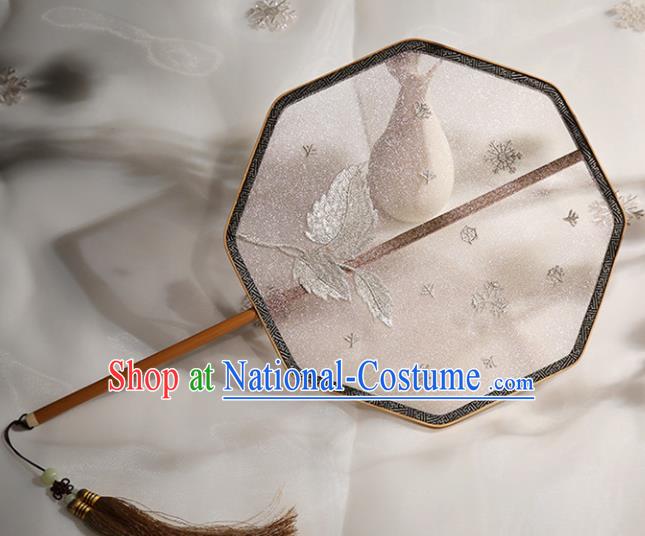 Chinese Ancient Court Palace Fans Traditional Hanfu Wedding Silk Fan for Women