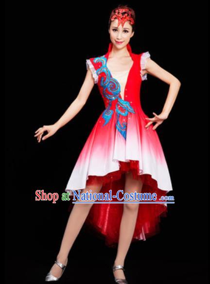 Chinese National Folk Dance Dress Traditional Classical Dance Costume for Women