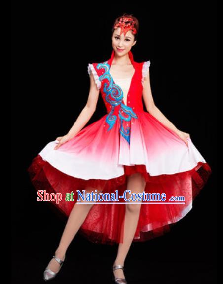 Chinese National Folk Dance Dress Traditional Classical Dance Costume for Women