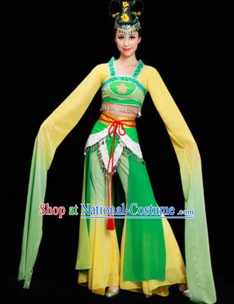 Chinese Spring Festival Gala Water Sleeve Dress Traditional Classical Dance Costume for Women