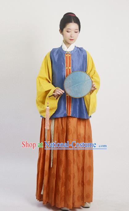 Traditional Chinese Ming Dynasty Nobility Lady Hanfu Dress Ancient Drama Princess Replica Costumes for Women