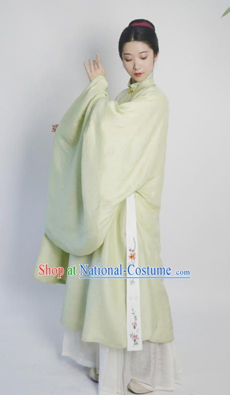 Traditional Chinese Ming Dynasty Court Princess Green Hanfu Dress Ancient Drama Dowager Replica Costumes for Women