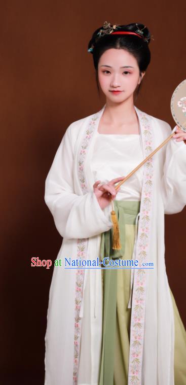 Traditional Chinese Song Dynasty Embroidered Hanfu Dress Ancient Drama Nobility Lady Replica Costumes for Women