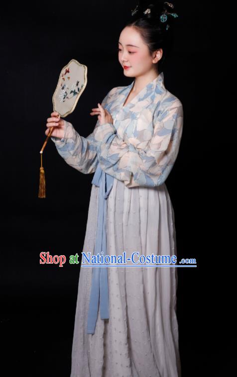 Traditional Chinese Song Dynasty Maidservants Hanfu Dress Ancient Drama Young Lady Replica Costumes for Women