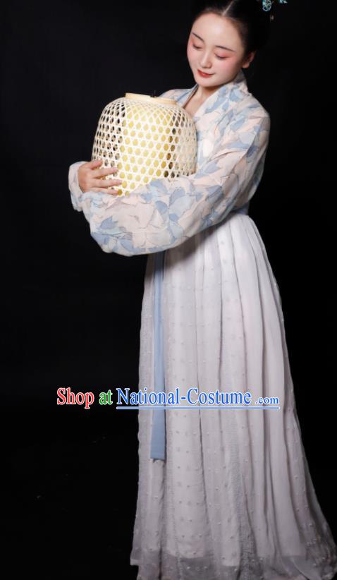 Traditional Chinese Song Dynasty Maidservants Hanfu Dress Ancient Drama Young Lady Replica Costumes for Women