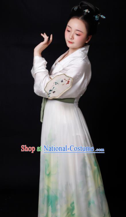 Traditional Chinese Song Dynasty Rich Mistress Hanfu Dress Ancient Drama Aristocratic Lady Replica Costumes for Women