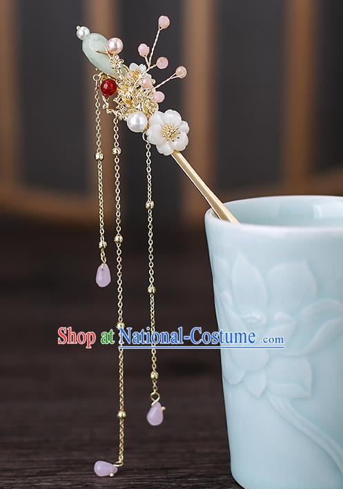 Top Chinese Traditional Tassel Hair Clip Handmade Hanfu Hairpins Hair Accessories for Women