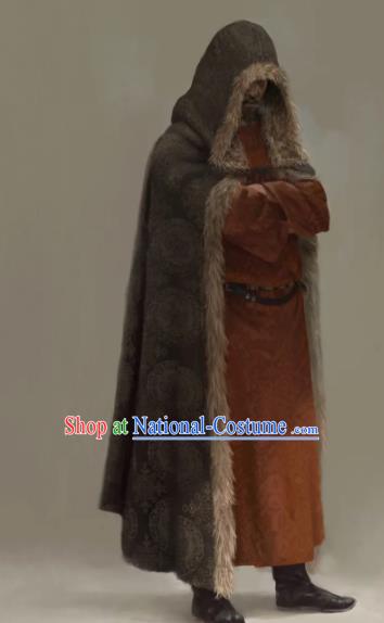 Chinese Drama the Longest Day in Chang An Ancient Tang Dynasty Swordsman Replica Costumes and Cloak Complete Set