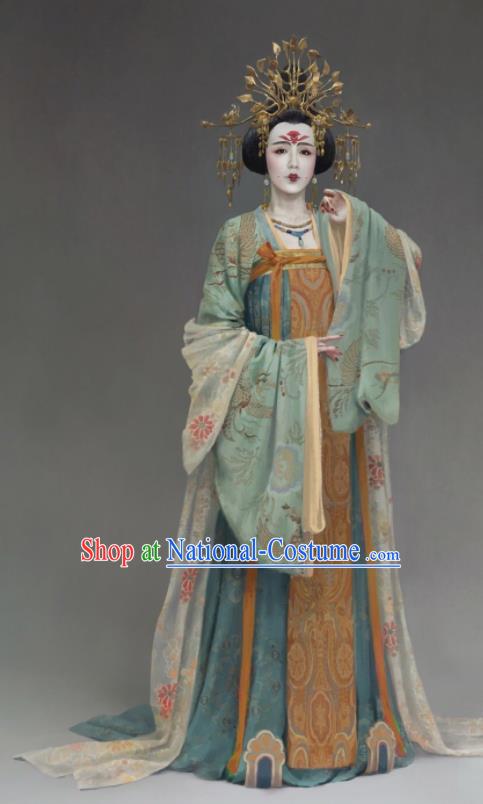 the Longest Day in Chang An Chinese Ancient Tang Dynasty Imperial Consort Replica Costumes and Headpiece Complete Set