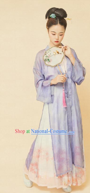 Chinese Ancient Song Dynasty Women Replica Costumes Complete Set