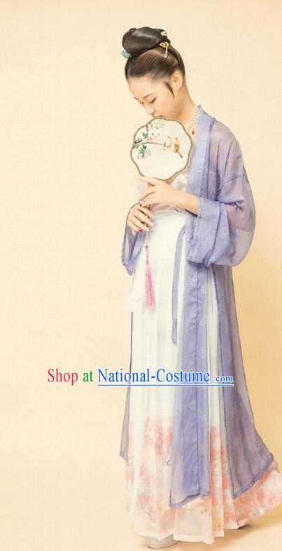 Chinese Ancient Song Dynasty Women Replica Costumes Complete Set