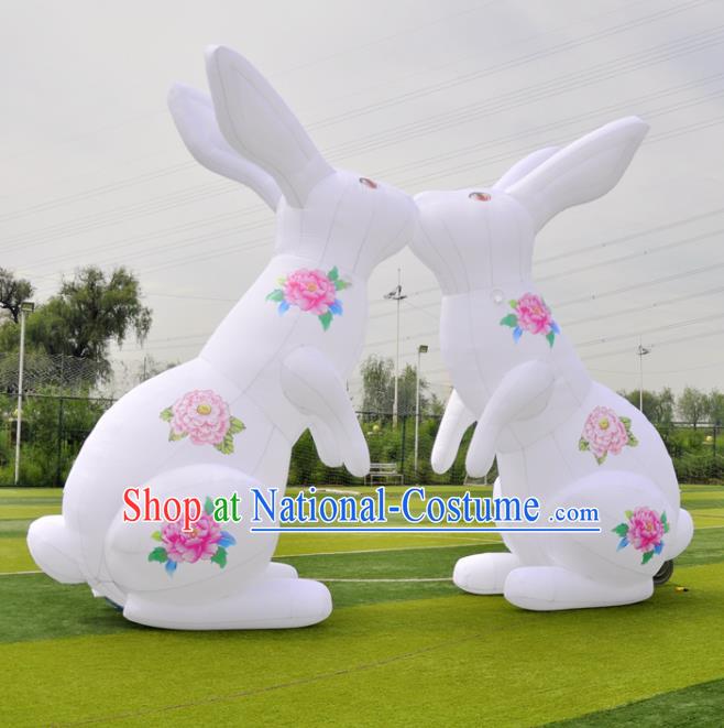 Large Halloween Inflatable Moon Rabbit Models Inflatable Arches Archway