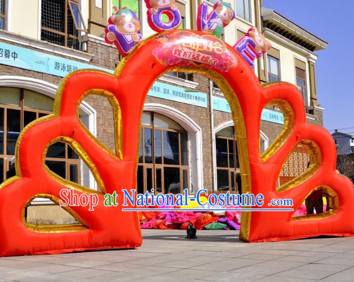 Large Christmas Inflatable Red Archway Product Models Wedding Inflatable Arches