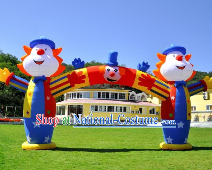 Large Kindergarten Inflatable Clown Archway Product Models Christmas Inflatable Arches