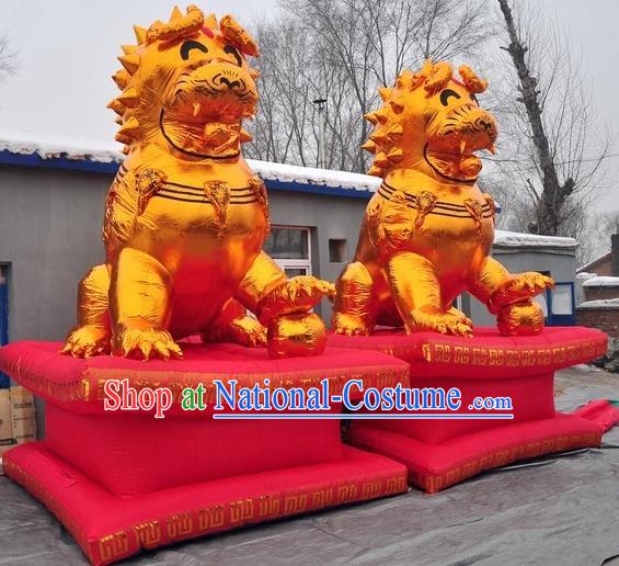 Large Chinese Moving Lion Inflatable Product Models New Year Inflatable Arches