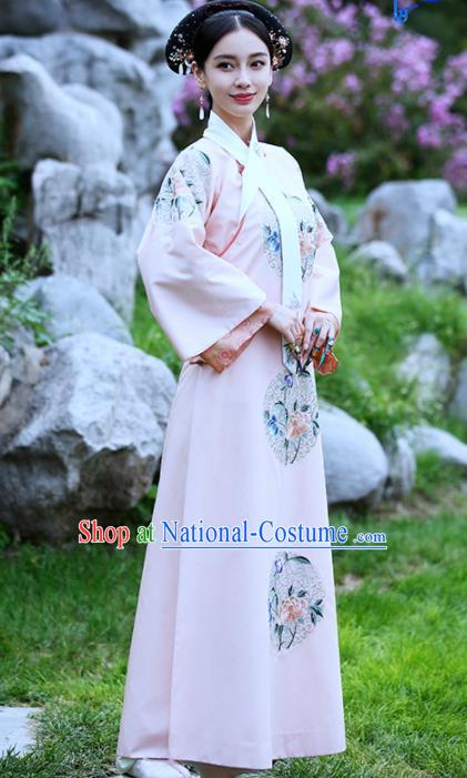 Chinese Drama Ancient Imperial Consort Dress Traditional Qing Dynasty Manchu Lady Replica Costumes for Women