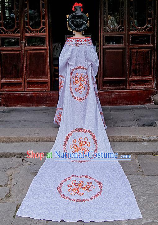 Chinese Drama Ancient Court Queen Costumes Traditional Tang Dynasty Imperial Empress Wu Zetian Hanfu Dress for Women