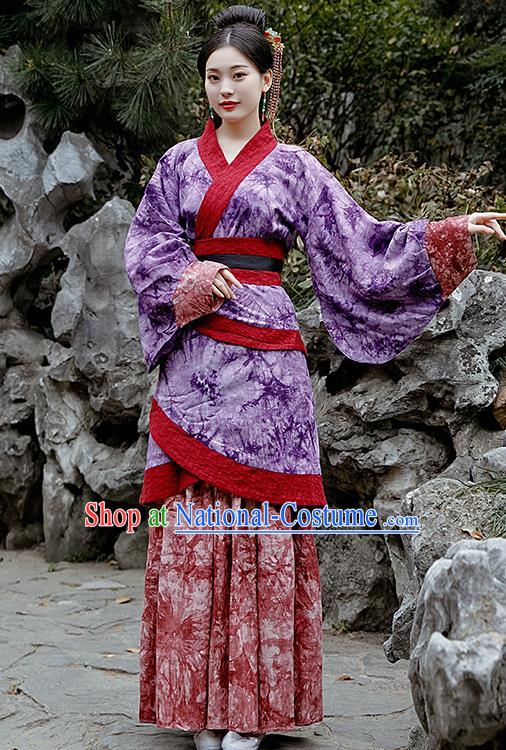 Chinese Drama Costumes Ancient Traditional Han Dynasty Nobility Lady Hanfu Dress for Women