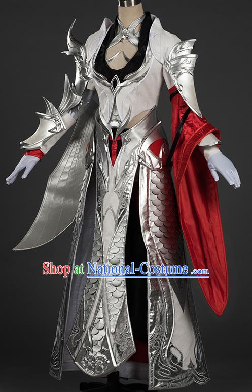 Chinese Traditional Cosplay Female General Costumes Ancient Swordsman Hanfu Dress for Women