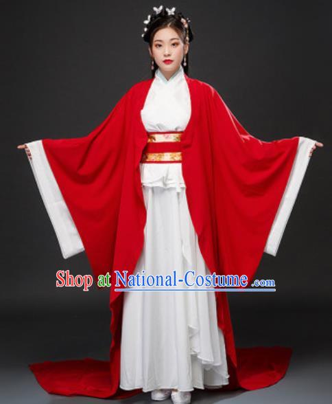 Chinese Traditional Court Lady Xiao Qiao Dress Ancient Drama Three Kingdoms Period Beauty Costumes for Women