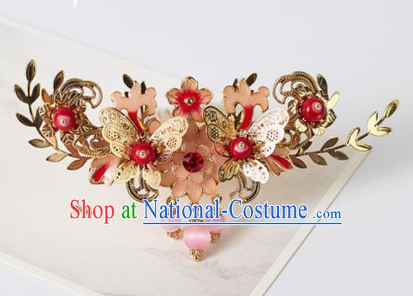 Chinese Ancient Bride Hair Comb Traditional Wedding Xiu He Hairpins Hair Accessories for Women