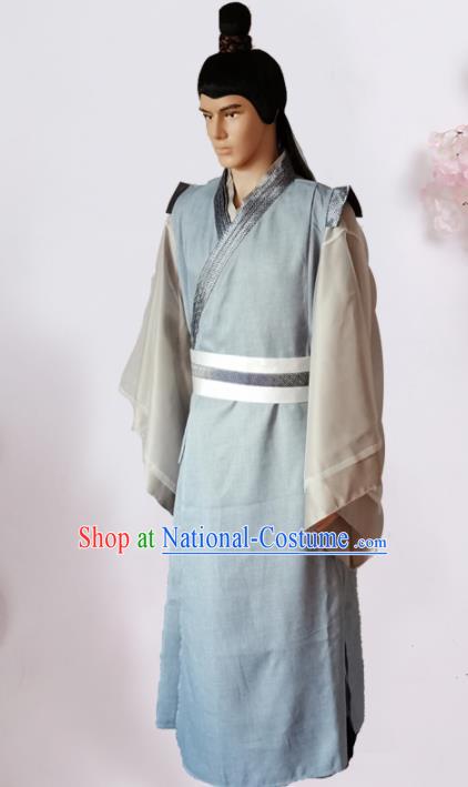 Chinese Ancient Song Dynasty Civilian Hanfu Clothing Traditional Ancient Poor Scholar Costumes for Men