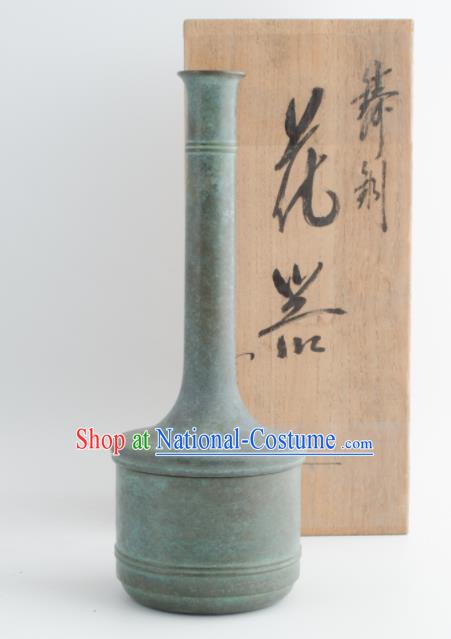 Chinese Handmade Copper Vase Traditional Bronze Flask Craft Decoration