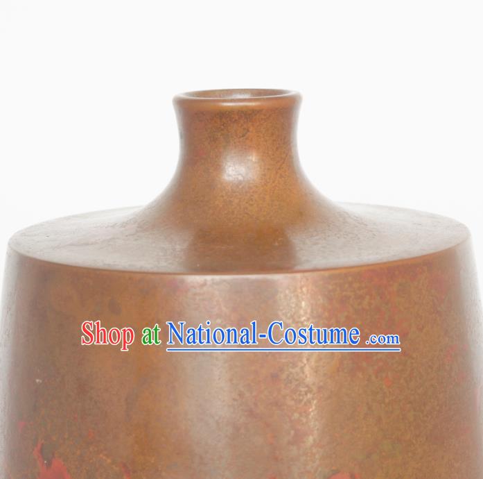 Chinese Handmade Bronze Vase Traditional Copper Craft Decoration