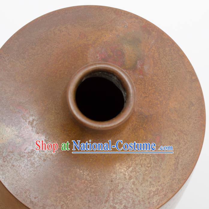 Chinese Handmade Bronze Vase Traditional Copper Craft Decoration