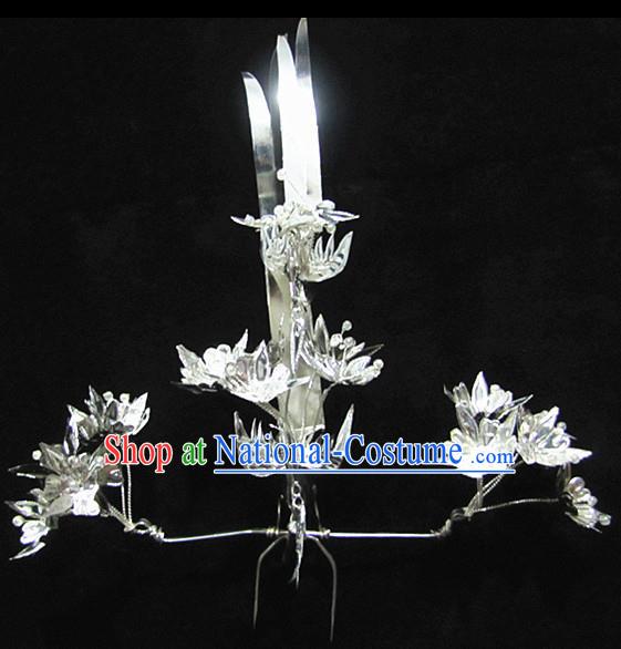 Chinese Traditional Handmade Miao Nationality Phoenix Hair Crown Silver Hairpins Ethnic Wedding Hair Accessories for Women