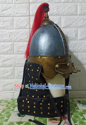 Chinese Handmade Traditional Ming Dynasty Helmet Ancient General Hat for Men