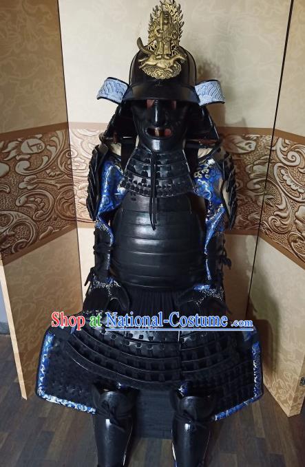 Japanese Handmade Traditional Samurai Body Armor and Helmet Ancient Warrior Costumes for Men