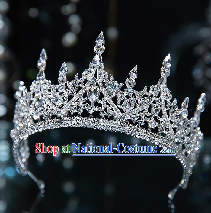 Top Grade Zircon Princess Royal Crown Wedding Bride Hair Accessories for Women