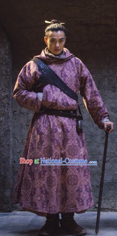 Chinese Ancient Tang Dynasty Swordsman Long Bo Drama the Longest Day in Chang An Zhou Yiwei Replica Costumes for Men