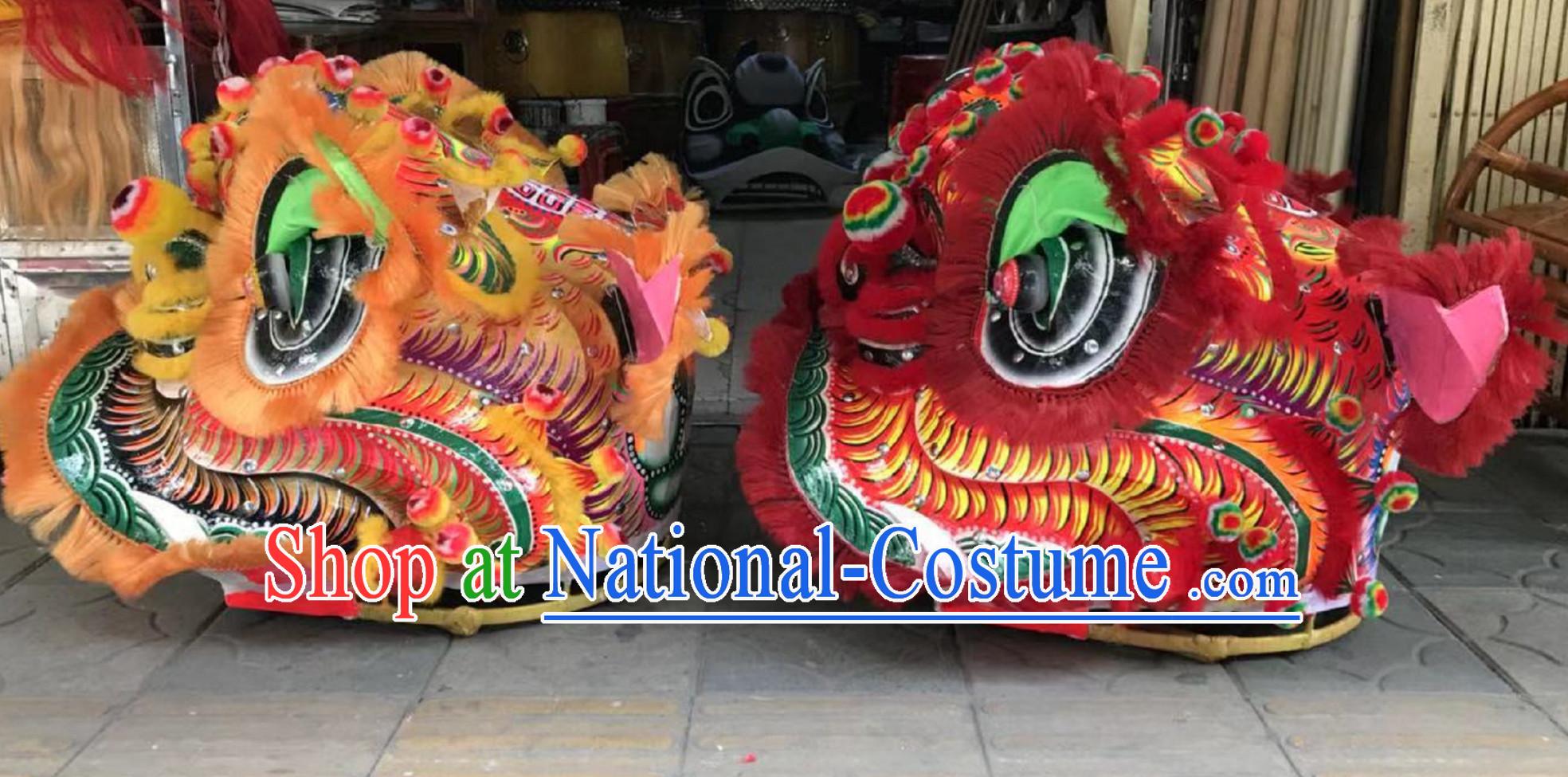 Traditional Fut San Lion Dance Costume  Complete Sets