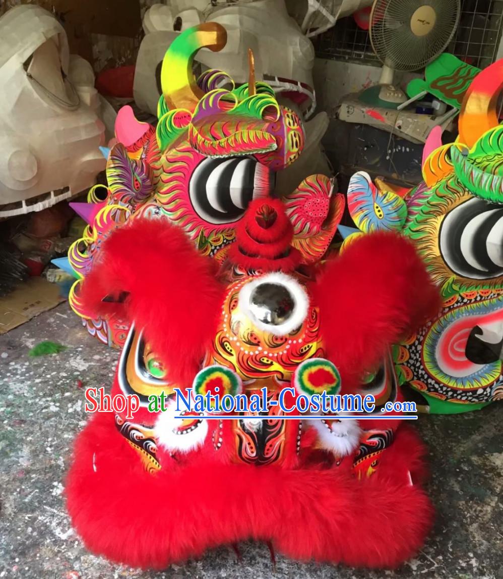 Chinese Lunar New Year Traditional Chinese Southern Lion Dance Lion Dancing Costume Full Set