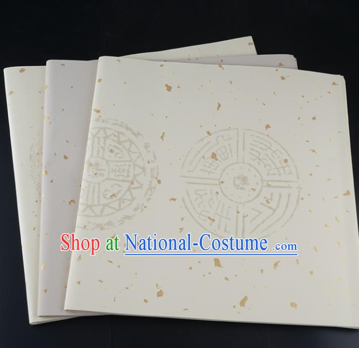 Traditional Chinese Classical Pattern Calligraphy White Scroll Paper Spring Festival Handmade Couplet Xuan Paper Craft