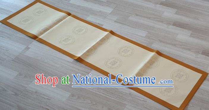 Traditional Chinese Ink Calligraphy Scroll Paper Spring Festival Handmade Classical Pattern Couplet Paper Craft