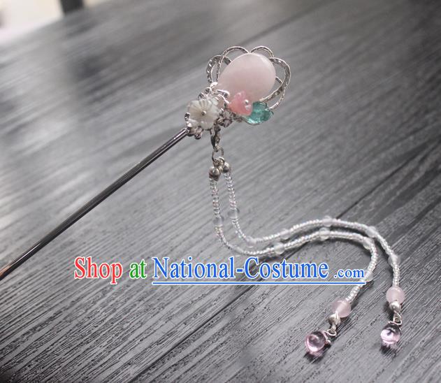 Chinese Classical Tassel Step Shake Hair Clip Hair Accessories Handmade Ancient Hanfu Hairpin for Women