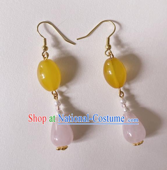 Handmade Chinese Classical Cheongsam Ear Accessories Eardrop Ancient Hanfu Ceregat Earrings