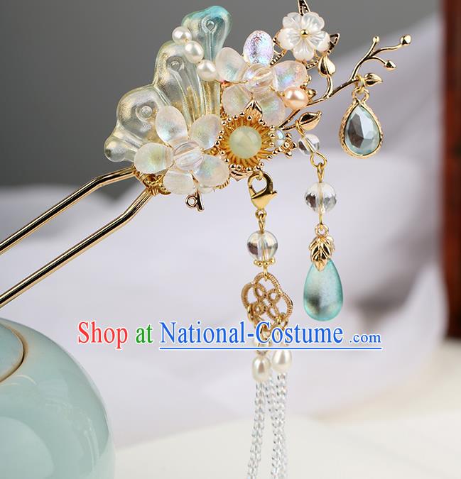 Chinese Classical Palace Plum Blossom Hair Stick Handmade Hanfu Hair Accessories Ancient Ming Dynasty Empress Butterfly Hairpins