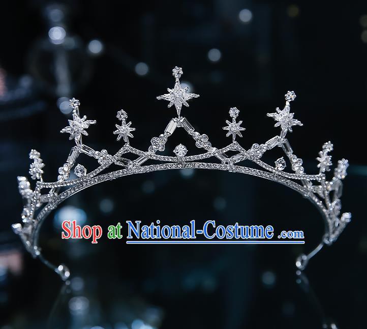 Handmade Baroque Wedding Bride Royal Crown Classical Jewelry Accessories European Princess Hair Accessories