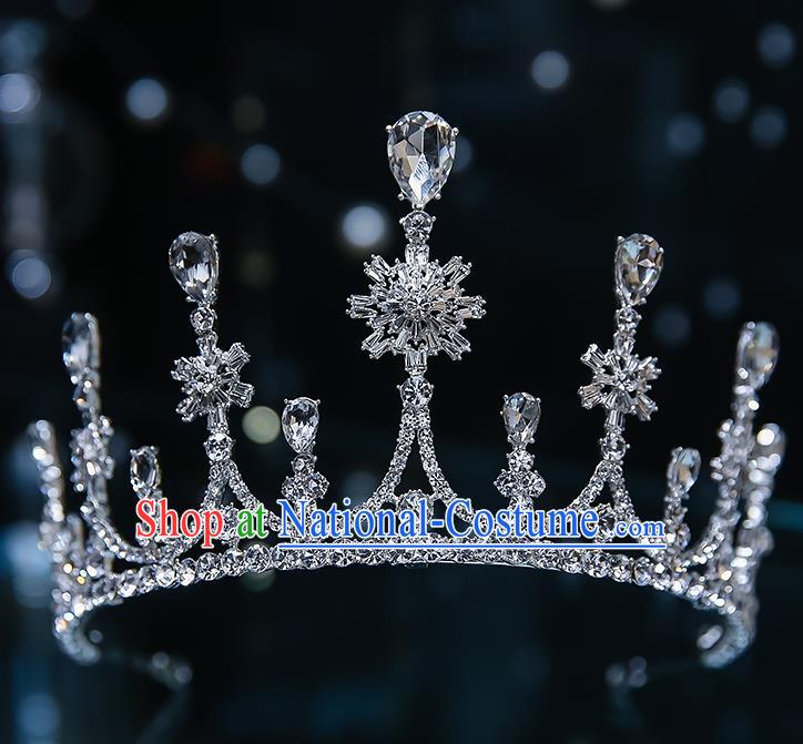 Handmade Baroque Hair Accessories Classical European Princess Accessories Wedding Bride Zircon Royal Crown