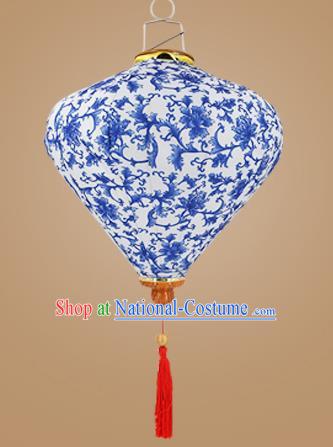 Chinese Traditional Printing Palace Lanterns Handmade Hanging Lantern Classical Festive New Year Diamond Lamp