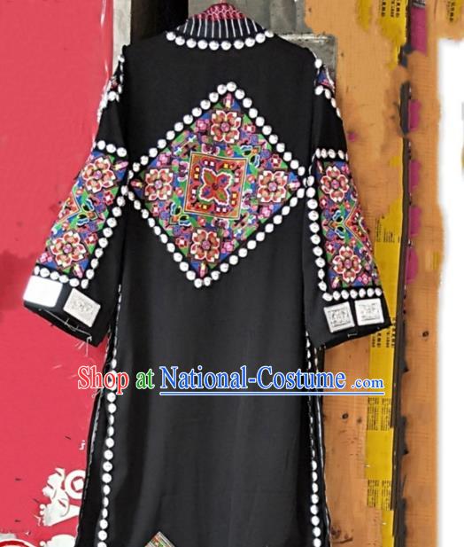 Chinese Dong Ethnic Costumes Quality Miao Nationality Clothing Men Embroidered Coat