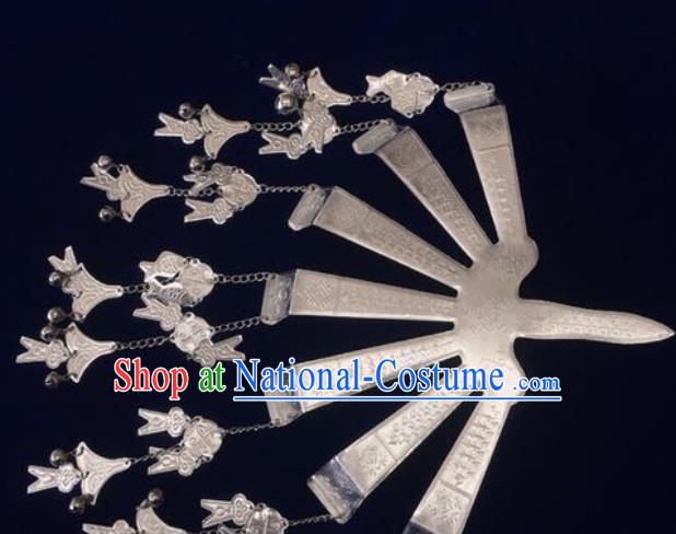 Chinese Li Ethnic Silver Hairpin Quality Nationality Wedding Hair Stick Minority Hair Accessories