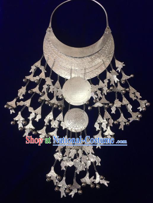 China Stage Show Nationality Accessories Hainan Li Ethnic Wedding Necklace Traditional Minority Folk Dance Jewelry