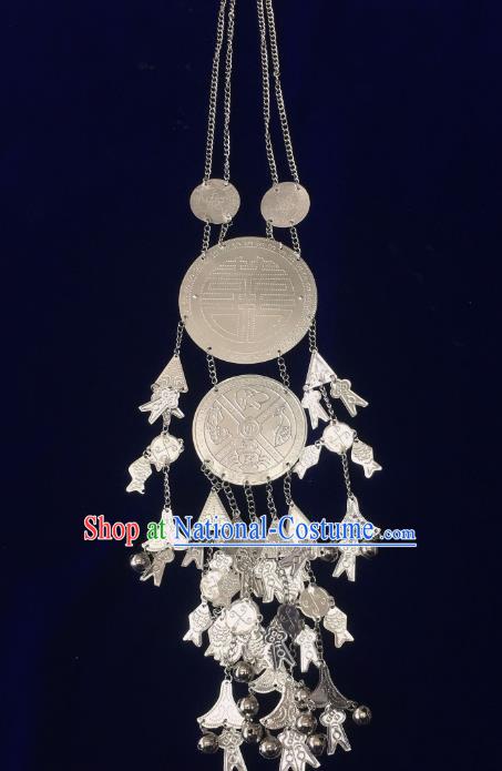 China Nationality Stage Show Accessories Traditional Minority Folk Dance Jewelry Hainan Li Ethnic Wedding Necklace