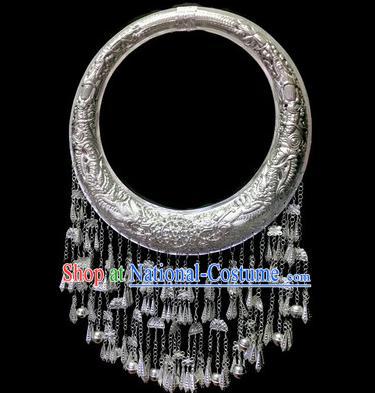 China Miao Ethnic Stage Show Accessories Traditional Miao Minority Women Necklace